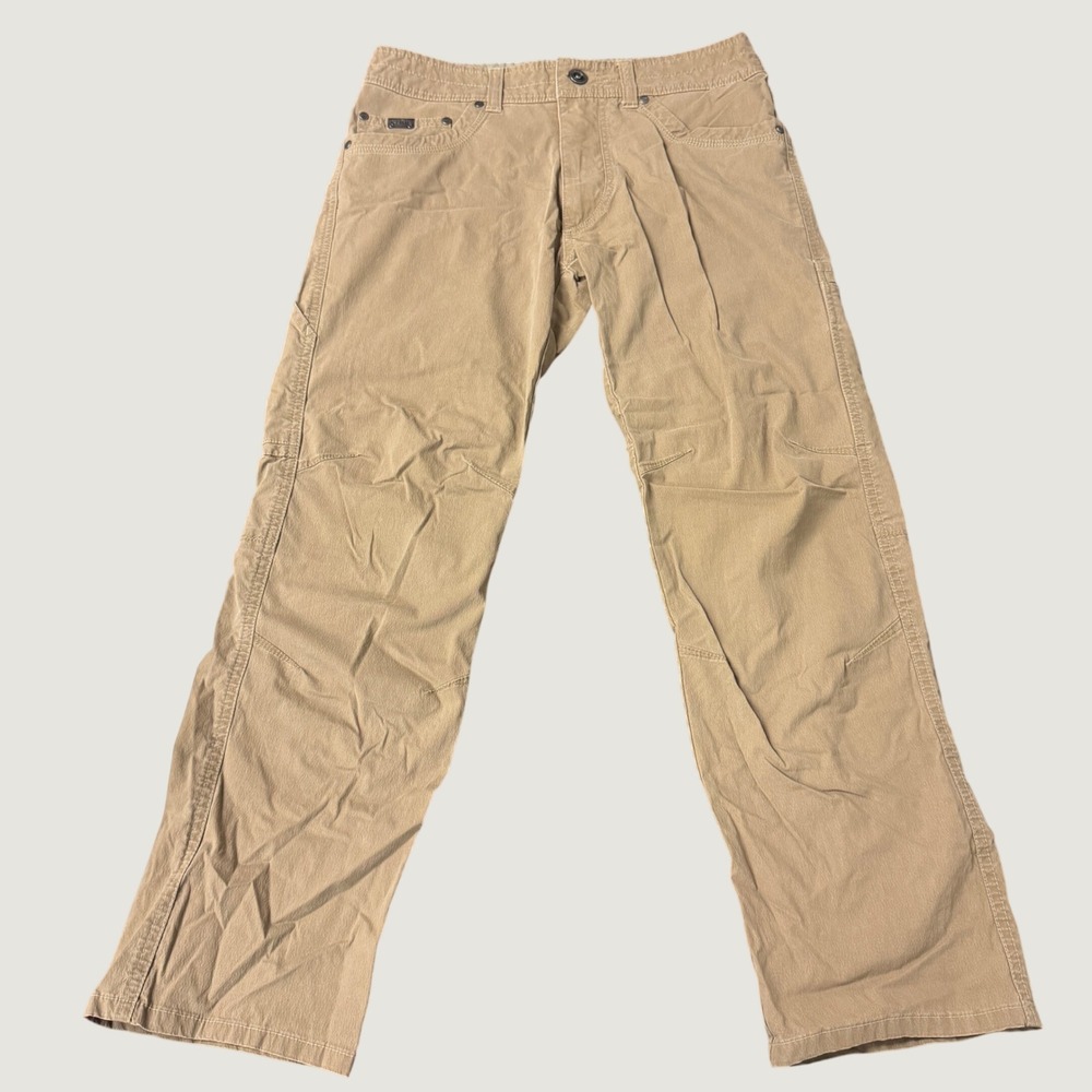 Kuhl Revolvr Rogue Khaki Tan Tapered Stretch Hiking Pants 30x30 Style 5124
